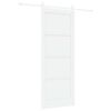 vidaXL Cs&uacute;sz&oacute; ajt&oacute; ORKDAL 83 x 211 cm Szerelt Fa Feh&eacute;r