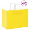 vidaXL 50 db s&aacute;rga pap&iacute;rzacsk&oacute;k foganty&uacute;kkal 32x17x25 cm