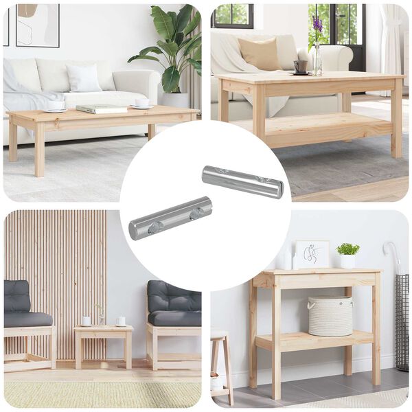 vidaXL Any&aacute;b&oacute;l 2 pcs Horganyzott 60 x 12 mm Vas