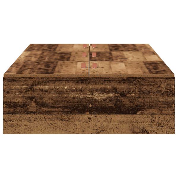 vidaXL Tároló Ágykeret Régi Fa 80x200 cm