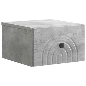 vidaXL Fali &eacute;jjeli szekr&eacute;ny Betonsz&uuml;rke 33 x 34,5 x 20 cm Szerelt Fa