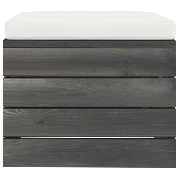 vidaXL 10 r&eacute;szes t&ouml;m&ouml;r fenyőfa kerti raklap-b&uacute;torgarnit&uacute;ra p&aacute;rn&aacute;kkal