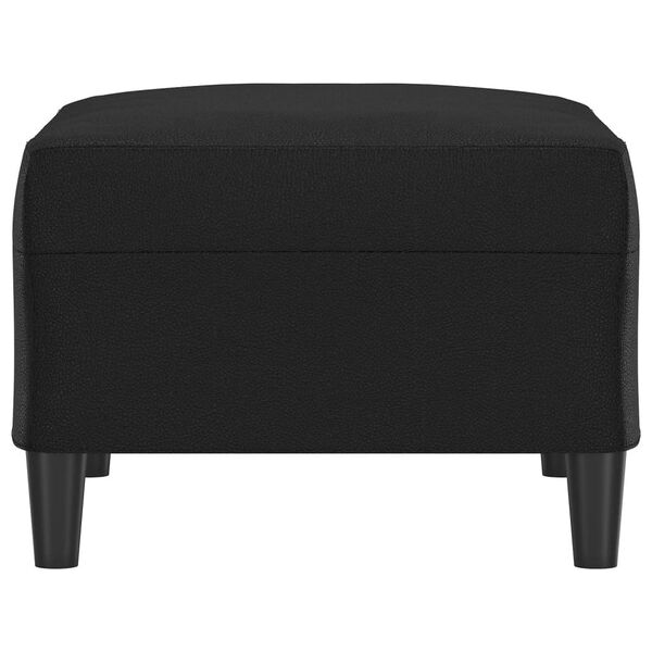 vidaXL fekete műbőr l&aacute;bzs&aacute;moly 70x55x41 cm