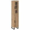 vidaXL Magasfi&uacute; Artisan t&ouml;lgy 34,5 x 34 x 180 cm Szerelt Fa