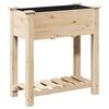 vidaXL Kerti cser&eacute;p polcokkal B&eacute;zs 71 x 37 x 76,5 cm Szil&aacute;rd fenyőfa