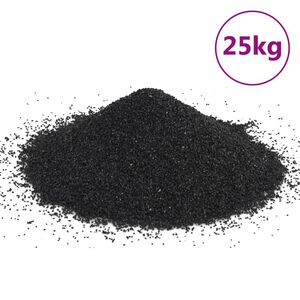 vidaXL 25 kg fekete akv&aacute;riumhomok 0,2-2 mm