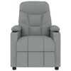 vidaXL világosszürke szövet masszázsfotel