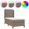 vidaXL t&oacute;psz&iacute;nű sz&ouml;vet rug&oacute;s &eacute;s LED-es &aacute;gy matraccal 90x190 cm