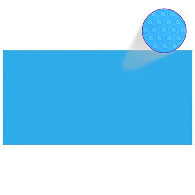 vidaXL kék polietilén medencetakaró 600 x 300 cm