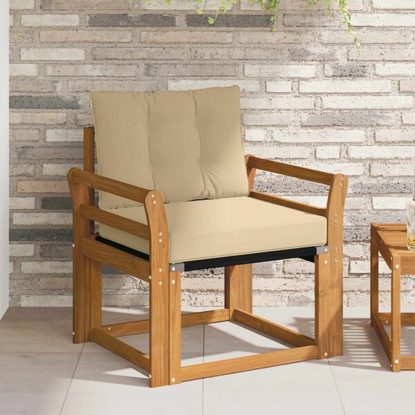 vidaXL K&uuml;lt&eacute;ri kanap&eacute; T&ouml;m&ouml;r ak&aacute;cfa &eacute;s textil&eacute;n Term&eacute;szetes