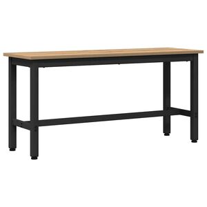 vidaXL &Eacute;tkező pad 100 x 32,5 x 48,5 cm Műszaki fa &eacute;s ac&eacute;l