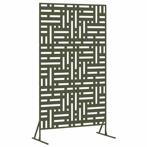 vidaXL Mag&aacute;nszf&eacute;ra K&eacute;pernyő 100 x 50 x 180 cm Ac&eacute;l Olajz&ouml;ld