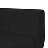 vidaXL fekete L-alak&uacute; b&aacute;rsony kanap&eacute;&aacute;gy 275x140x70 cm