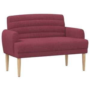 vidaXL Gombra tűz&ouml;tt loveseat Bord&oacute; 116 x 67 x 80 cm Sz&ouml;vet
