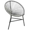 vidaXL sz&uuml;rke polyrattan kerti kagyl&oacute;sz&eacute;k