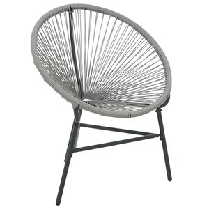 vidaXL sz&uuml;rke polyrattan kerti kagyl&oacute;sz&eacute;k