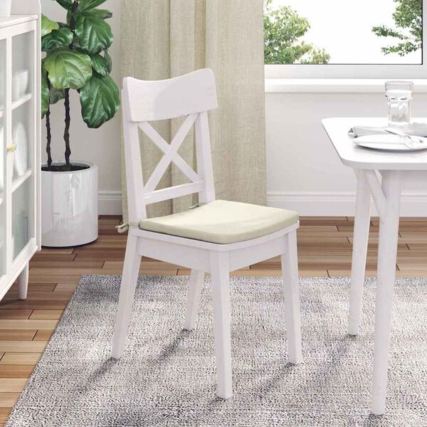 vidaXL Ülőpárnák 4 pcs Krém 40 x 40 x 3 cm Bársony