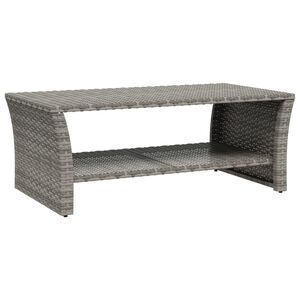 vidaXL sz&uuml;rke polyrattan doh&aacute;nyz&oacute;asztal 100 x 50 x 40 cm