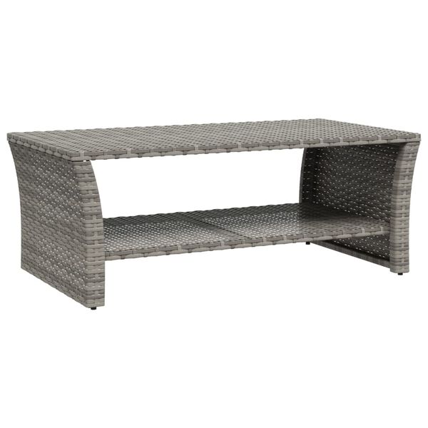 vidaXL sz&uuml;rke polyrattan doh&aacute;nyz&oacute;asztal 100 x 50 x 40 cm