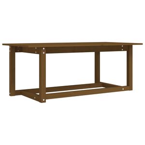 vidaXL m&eacute;zbarna t&ouml;m&ouml;r fenyőfa doh&aacute;nyz&oacute;asztal 110 x 55 x 45 cm