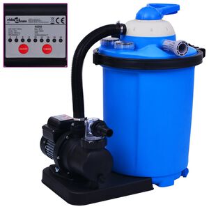 vidaXL homokszűrős szivatty&uacute; időz&iacute;tővel 550 W 50 L