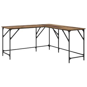 vidaXL Asztal &Ouml;reg fa Szerelt Fa 149 x 149 x 75 cm