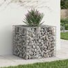 vidaXL Gabion emelt &aacute;gy Ez&uuml;st 60 x 60 x 55 cm Horganyzott ac&eacute;l