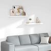 vidaXL 2 db magasf&eacute;nyű feh&eacute;r MDF lebegő fali polc 80 x 23,5 x 3,8 cm