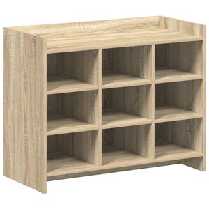 vidaXL Cipőszekr&eacute;ny Sonoma T&ouml;lgy 85 x 39,5 x 70 cm Szerelt Fa