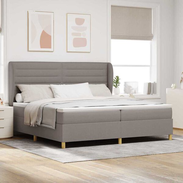 vidaXL Boxspring &aacute;gy matraccal S&ouml;t&eacute;tsz&uuml;rke 90x190 cm Sz&ouml;vet T&oacute;psz&iacute;nű