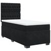 vidaXL fekete b&aacute;rsony rug&oacute;s &aacute;gy matraccal 90x190 cm