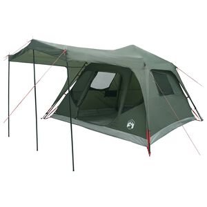 vidaXL Csal&aacute;di S&aacute;tor tetővel Katonai z&ouml;ld 305 x 275 x 190 cm