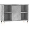 vidaXL betonsz&uuml;rke szerelt fa f&uuml;rdőszobaszekr&eacute;ny 80 x 33 x 60 cm