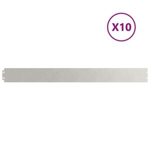 vidaXL gyepszeg&eacute;lyek 10 db 10x103 cm rozsdamentes ac&eacute;lb&oacute;l