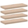 vidaXL 4 db szerelt fa f&uuml;ggőpolc 60 x 23,5 x 4 cm