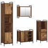 vidaXL F&uuml;rdőszobai Szekr&eacute;ny Szett 4 db Antik Fa 40 x 36 x 181 cm