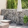 vidaXL horganyzott ac&eacute;l gabion fal fed&eacute;llel 600 x 50 x 150 cm