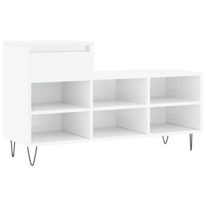 vidaXL magasf&eacute;nyű feh&eacute;r szerelt fa cipősszekr&eacute;ny 102x36x60 cm