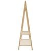 vidaXL bambusz ruhaállvány polcokkal 132 x 45,5 x 150,5 cm