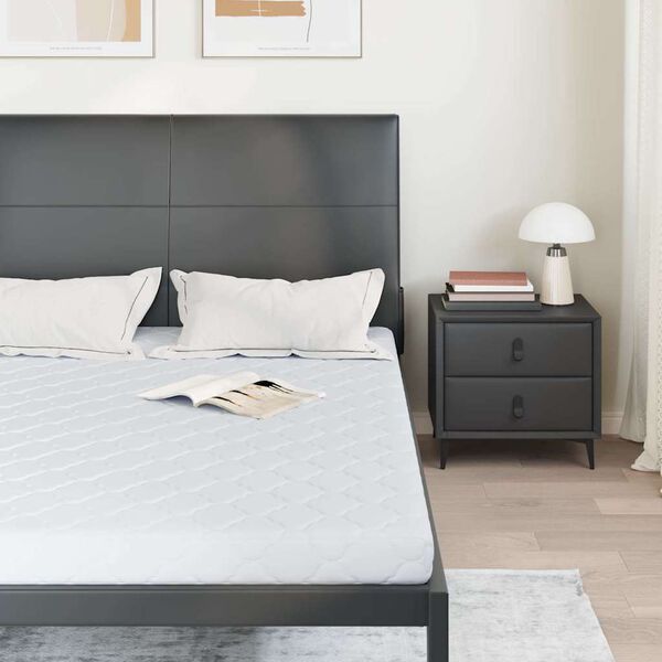 vidaXL Matrac Feh&eacute;r 140 x 190 cm Jacquard sz&ouml;vet