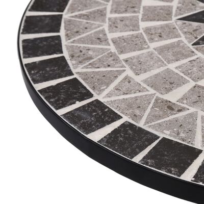 vidaXL szürke kerámia mozaikos bisztróasztal 61 cm