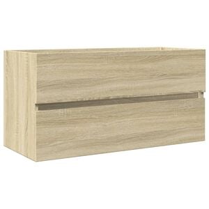vidaXL sonoma t&ouml;lgy sz&iacute;nű szerelt fa mosd&oacute;szekr&eacute;ny 90 x 38,5 x 45 cm