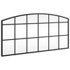 vidaXL fekete &iacute;velt vas fali t&uuml;k&ouml;r 80 x 40 cm