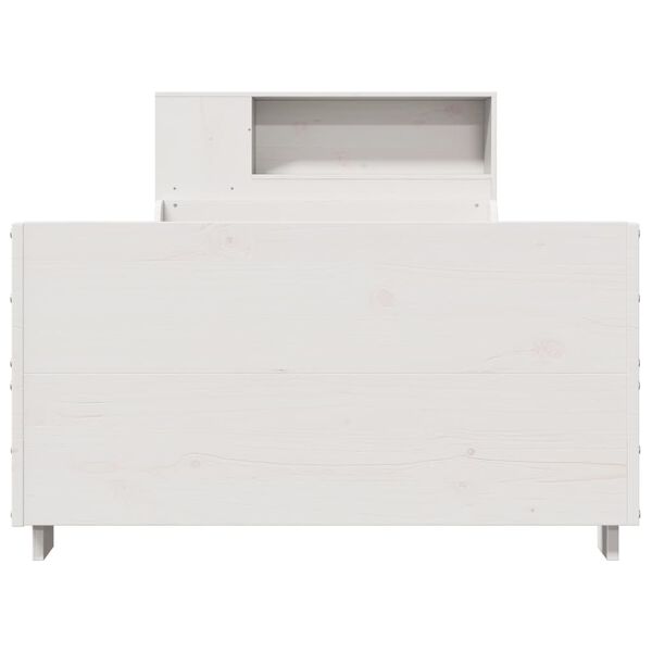 vidaXL feh&eacute;r t&ouml;m&ouml;r fenyőfa &aacute;gy matrac n&eacute;lk&uuml;l 90 x 200 cm