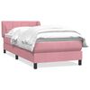 vidaXL Box Spring &aacute;gy matraccal r&oacute;zsasz&iacute;n 100x220 cm b&aacute;rsony