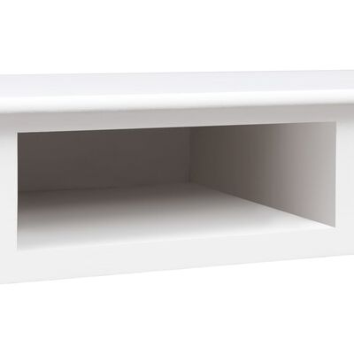 vidaXL fehér tömör császárfa íróasztal 108 x 45 x 76 cm