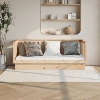 vidaXL tömör fenyőfa kanapéágy 75 x 190 cm