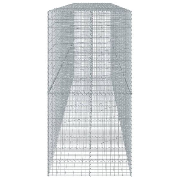 vidaXL horganyzott vas gabion kosár fedéllel 700 x 100 x 200 cm