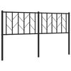 vidaXL fekete f&eacute;m csere fejt&aacute;mla 150 cm