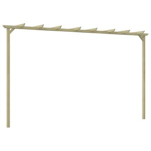 vidaXL kerti pergola impregn&aacute;lt fenyőfal&eacute;cekből 360 x 200 x 60 cm